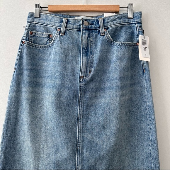 Aritzia Light Blue Denim Maxi Skirt - Picture 5 of 16